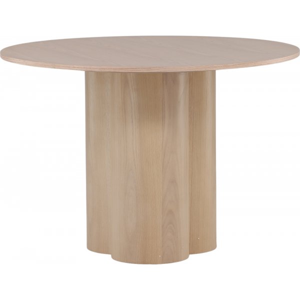 Table à manger ronde 110 cm Blanchi - Olivia Table à manger ronde 110 cm Blanchi - Olivia