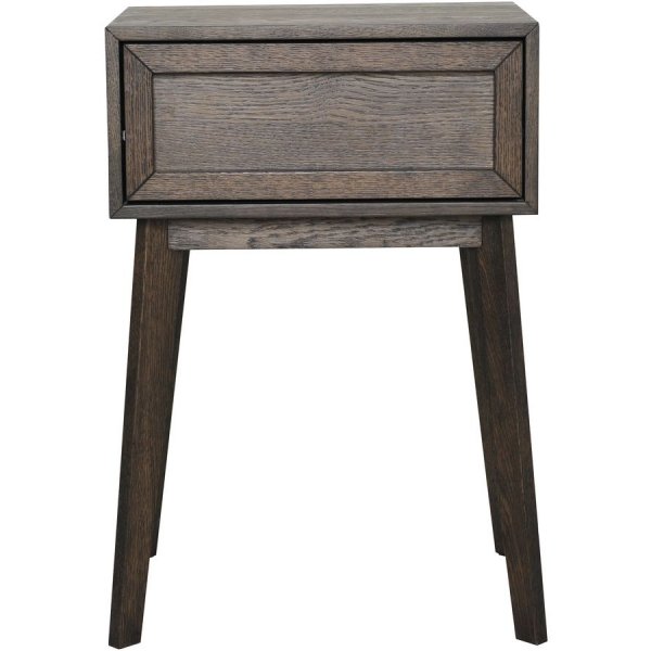 Isak nachtkastje - Bruin eikenfineer Isak nachtkastje - Bruin eikenfineer