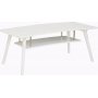 Louise ovale salontafel (Boogvorm) 130 x 70 cm - Wit