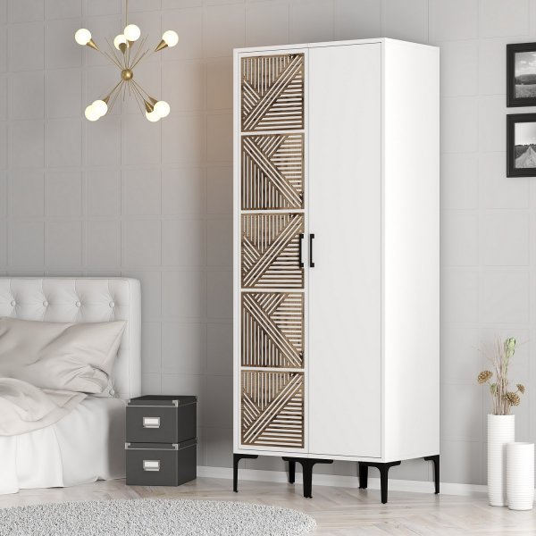 Armoire Kumsal 2 Blanc Armoire Kumsal 2 Blanc