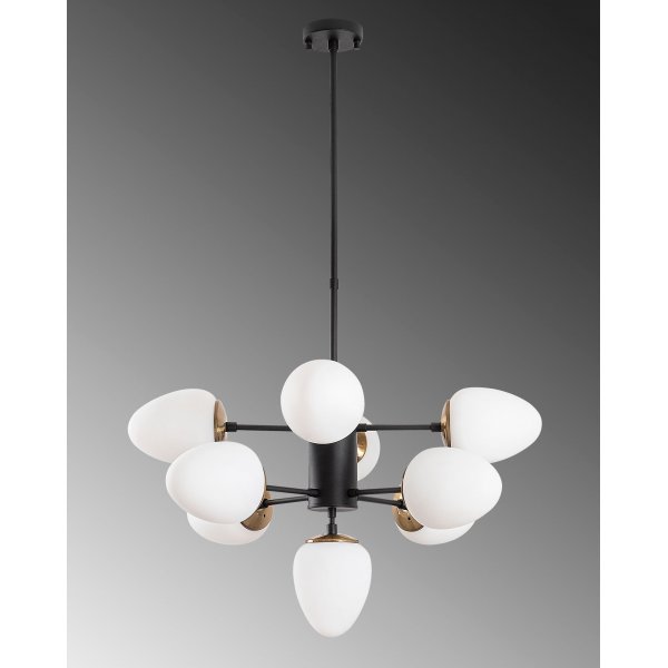 Basar taklampa 10315 - Svart/vit