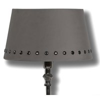 Velvet lampskärm med nitar 33 cm - Grå / Rökfärgat Velvet lampskärm med nitar 33 cm - Grå / Rökfärgat