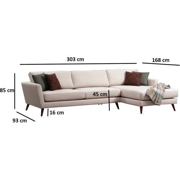 Mayorka divansoffa - Beige Mayorka divansoffa - Beige