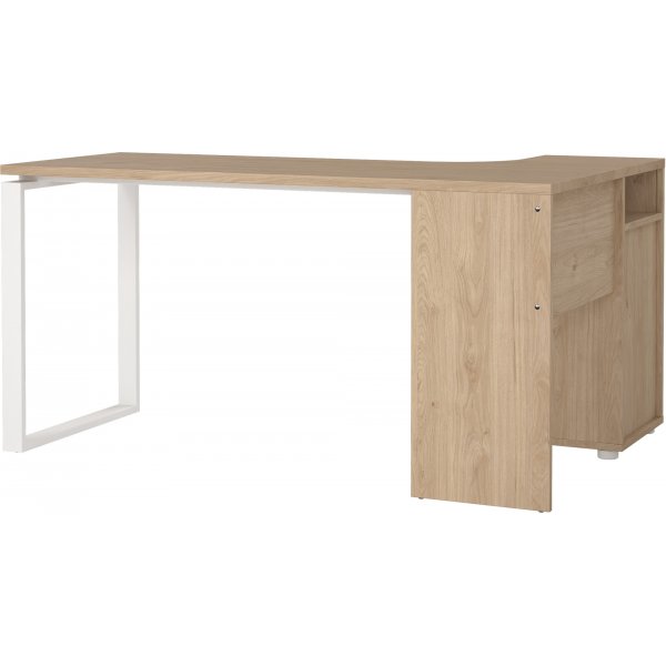 Sign hörnskrivbord - Vit/hickory Sign hörnskrivbord - Vit/hickory