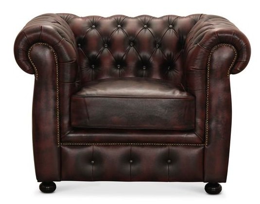 Dublin Chesterfield fåtölj Oxblod läder Dublin Chesterfield fåtölj Oxblod läder