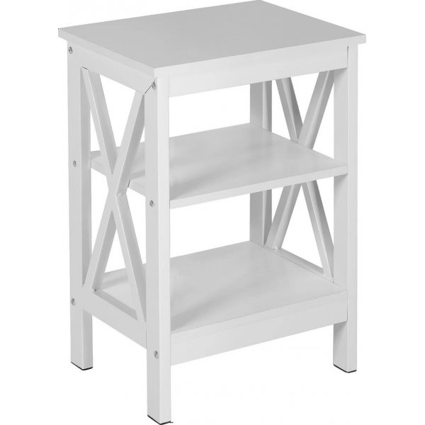 Table d\\\'appoint chic Blanc - 50 x 30 cm