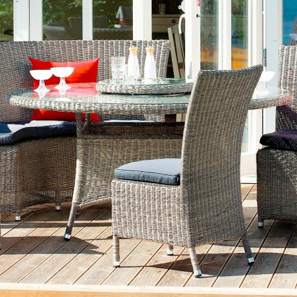Oakland bord med glasskiva 150 cm