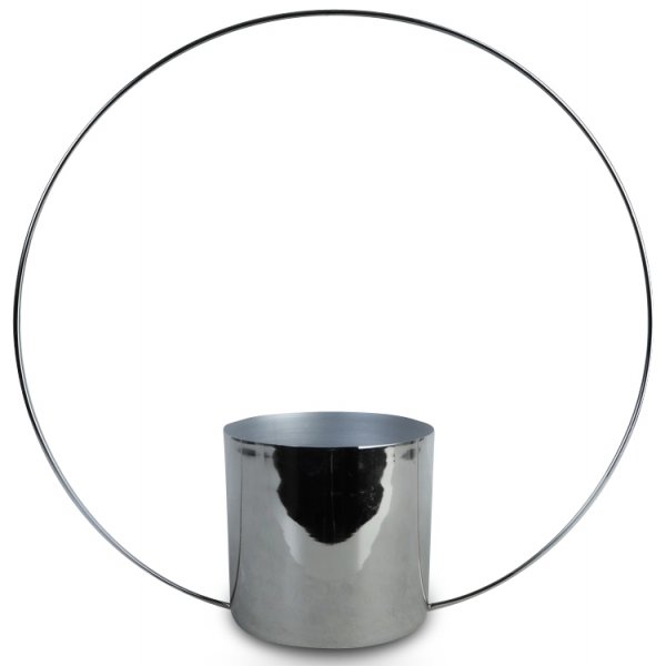 Kruka bågen H25 cm - Krom