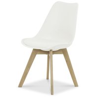 Jerry II matstol - Vit / Ek Jerry II matstol - Vit / Ek