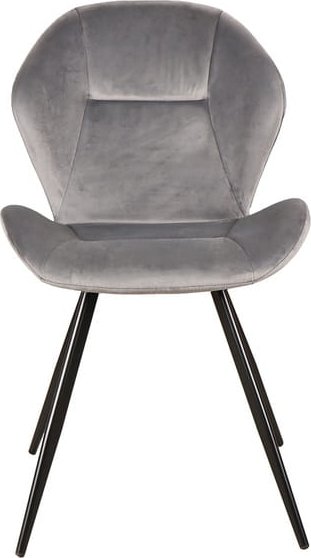 Chaise de salle à manger Ginger - Velours gris Chaise de salle à manger Ginger - Velours gris