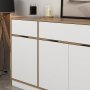 Elina dressoir - Wit/bruin