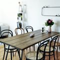 Kundbild No 18 matstol med rottingsits - Vintage: Stol No 18 och No 14 med...