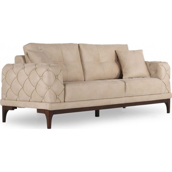 Lale 2-sits bddsoffa - Cream
