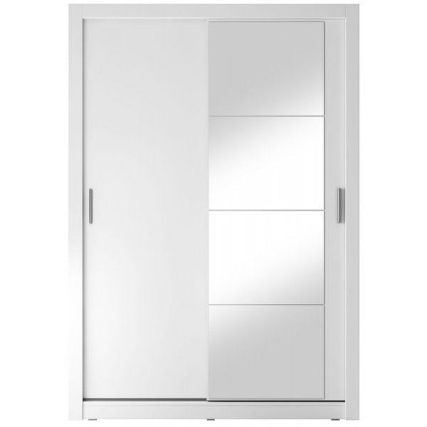 Mervyn witte kledingkast met schuifdeuren B150 cm