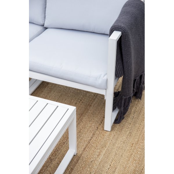 Ensemble salon Salvador - Blanc/gris Ensemble salon Salvador - Blanc/gris