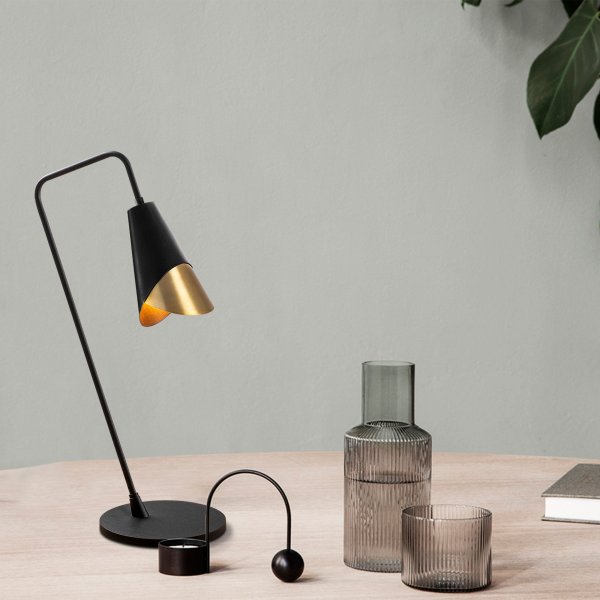 Pacman bordslampa - Svart/vintage