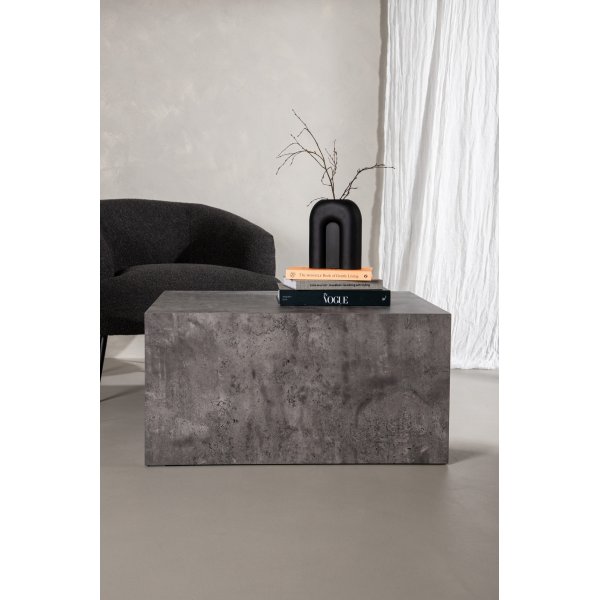 Table basse York 80 x 60 cm - Gris fonc