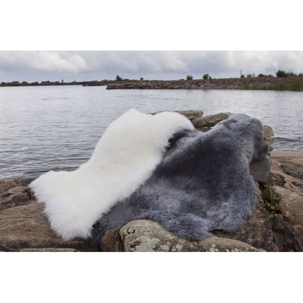 Gently l�ngh�rigt f�rskinn Ljusgr�