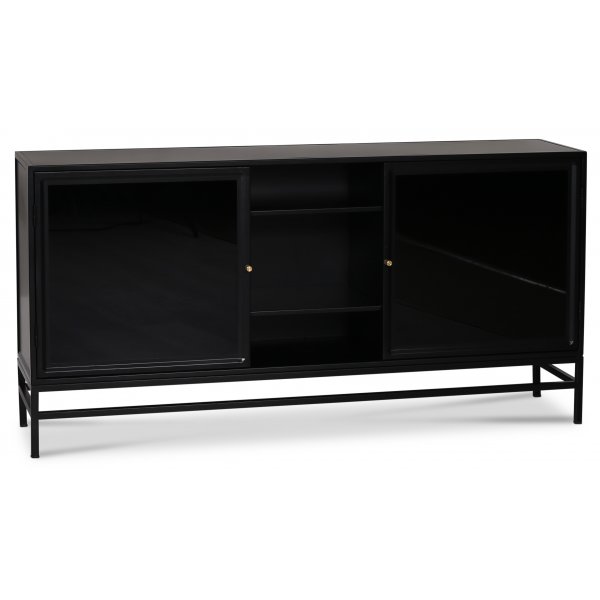 Revel sideboard 160 cm - Svart / Mörktonat glas Revel sideboard 160 cm - Svart / Mörktonat glas