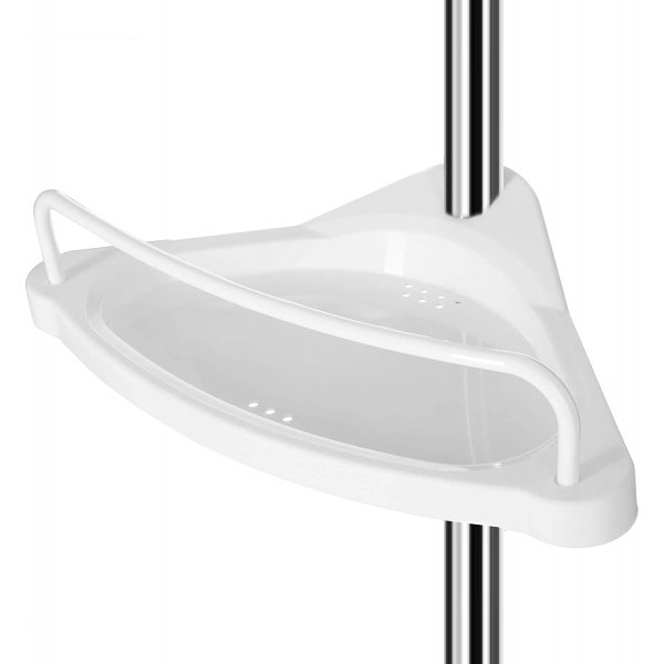 Étagère de douche Abarema - Argent/blanc Étagère de douche Abarema - Argent/blanc