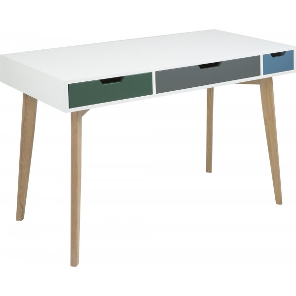 Tess skrivbord 120x60 cm - Vit