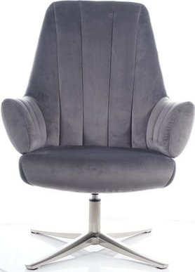 Adams fåtölj - Grå sammet Adams fåtölj - Grå sammet