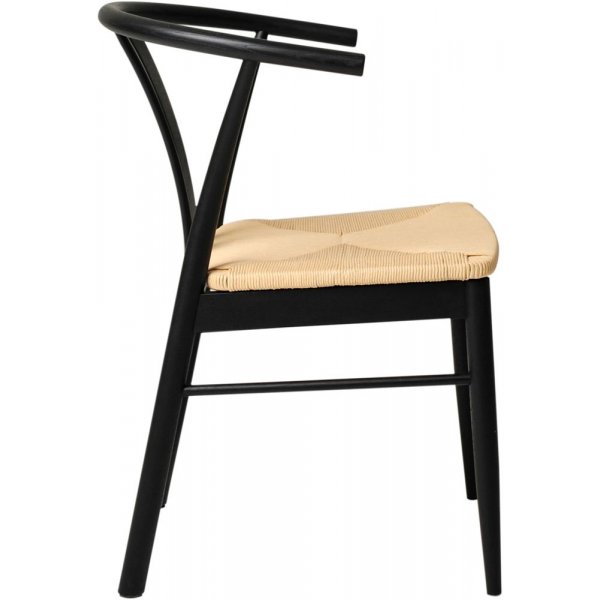 Chaise de salle  manger Chiba - Chne laqu noir