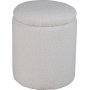 Lotten poef - Witte teddy