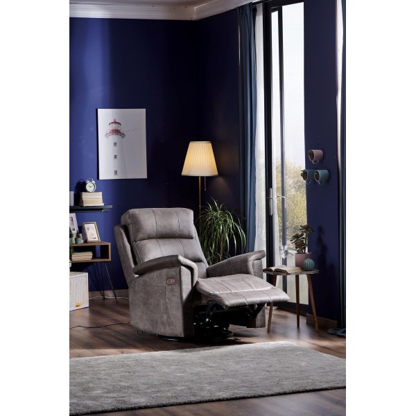 Fauteuil inclinable Tesla - Gris Fauteuil inclinable Tesla - Gris