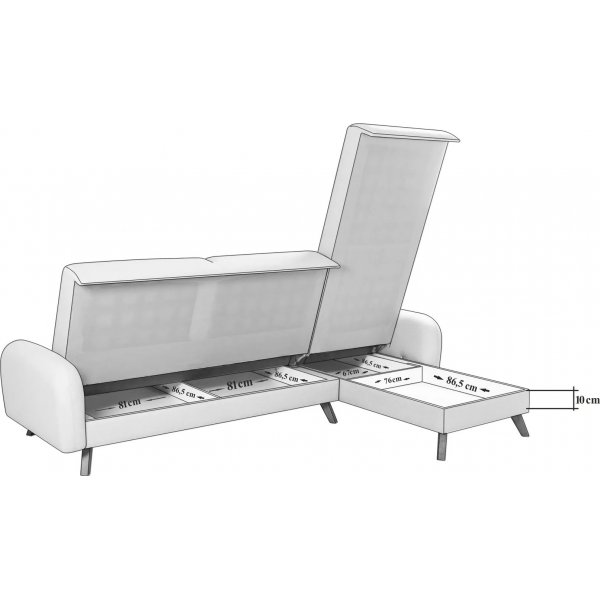 Kronos 2 slaapbank Crme