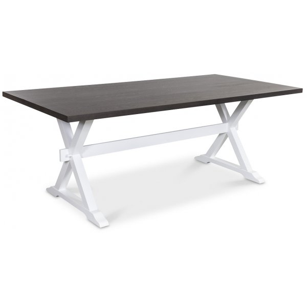 Malta matgrupp inklusive 6 st Tuva stolar i grått tyg Malta matgrupp inklusive 6 st Tuva stolar i grått tyg