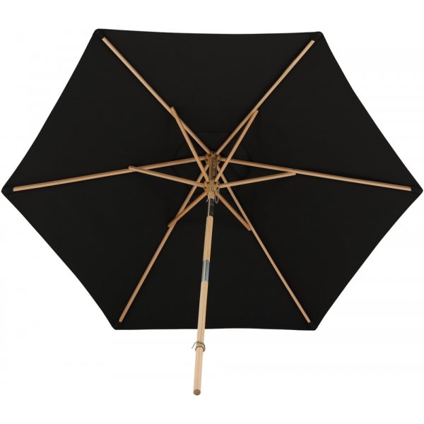 Corypho parasoll - Svart/Natur