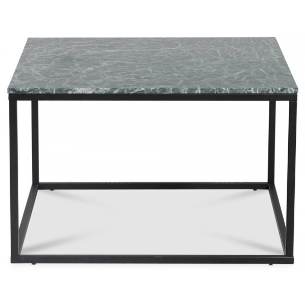 Accent soffbord 75 - Gr�n marmor / Svart