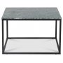 Accent soffbord 75 - Grn marmor / Svart