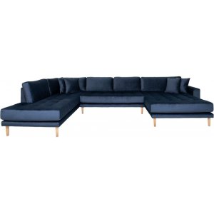 Lido U-soffa med öppen avslut - Mörkblå