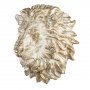 Vggdekoration Lejon - Guld/vit