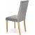 Chaise de salle  manger Heather - Velours gris