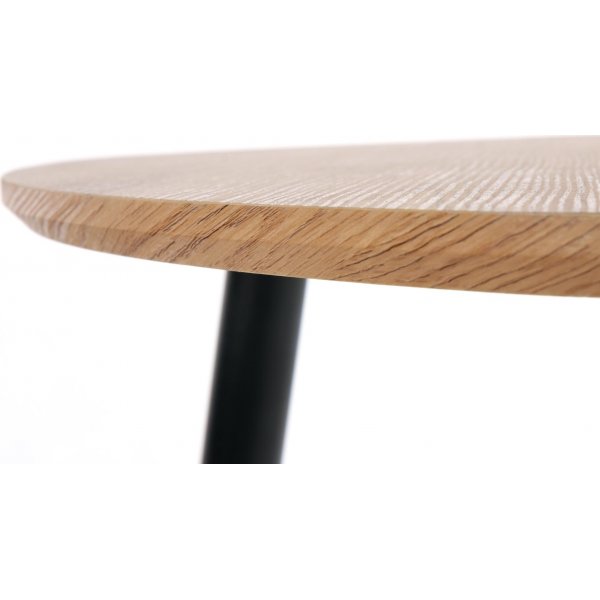 Table basse Adaline 40x40 | 60x60 cm - Chêne/noir Table basse Adaline 40x40 | 60x60 cm - Chêne/noir