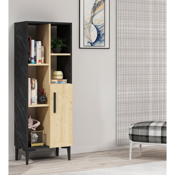 Cabinet Ephesus - Saphir/chêne/noir Cabinet Ephesus - Saphir/chêne/noir