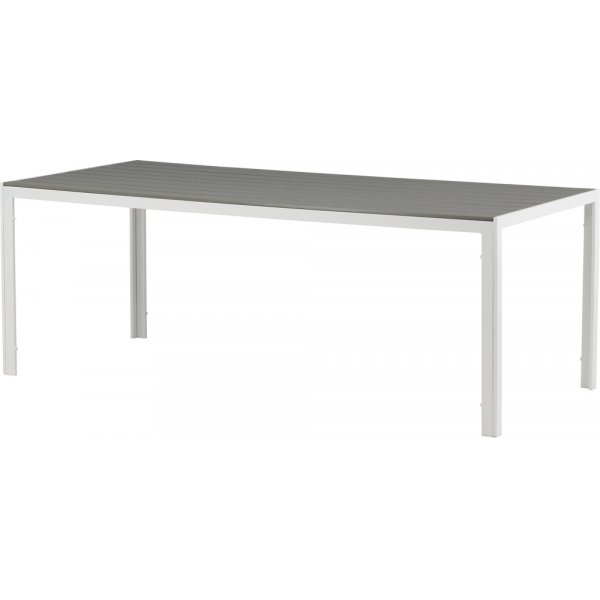 Table d\\\'extrieur 205 x 90 cm gris/blanc - Copacabana