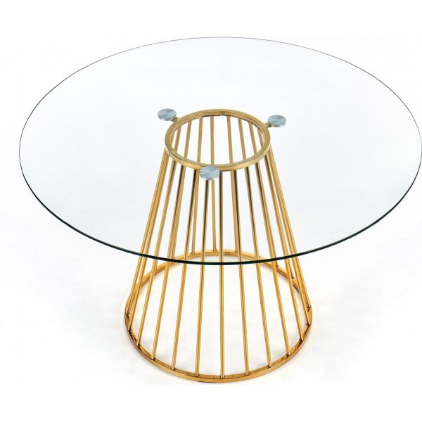 Liverpool ronde eettafel 120 cm - Goud