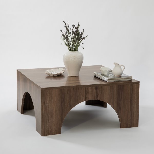 Table basse Collesium 80 x 80 cm - Noyer Table basse Collesium 80 x 80 cm - Noyer