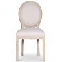 Cholet matstol - Antik finish / Linne
