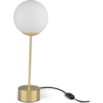Bordslampa glob hg - Guld/vit