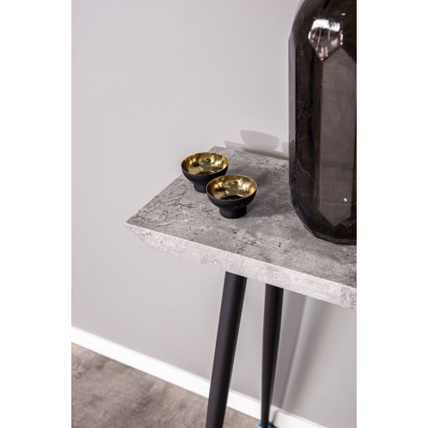 Flexibus avlastningsbord 110 x 30 cm - Svart/betongimitation