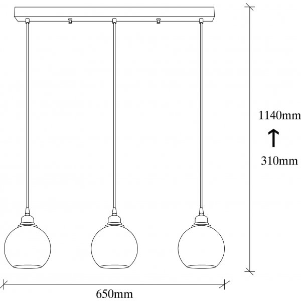 Plafonnier Smoke 13 - Noir