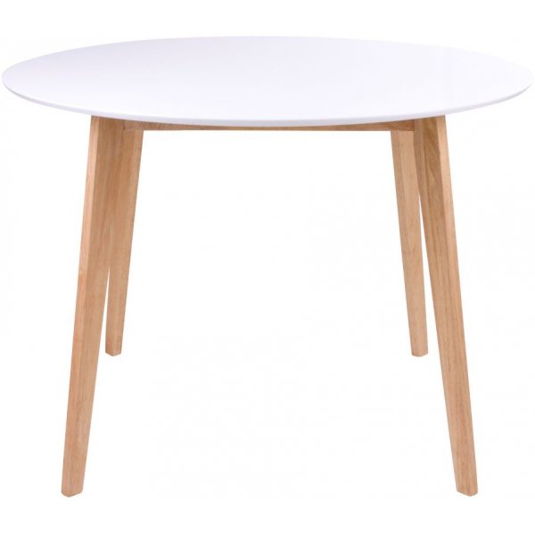 Vojens Matbord - Vit/natur - Ø105 cm Vojens Matbord - Vit/natur - Ø105 cm