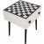 Chesso schackbord 50 x 50 cm - Vit/svart