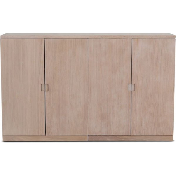 Level sideboard i whitewash med slta drrar 140 cm