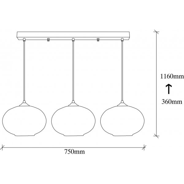 Plafonnier Camini 871 - Noir/miel Plafonnier Camini 871 - Noir/miel